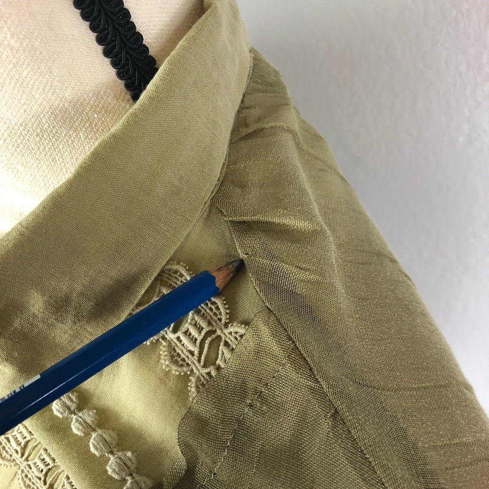 Cotlac Pleated Button-Down Blouse - image 6